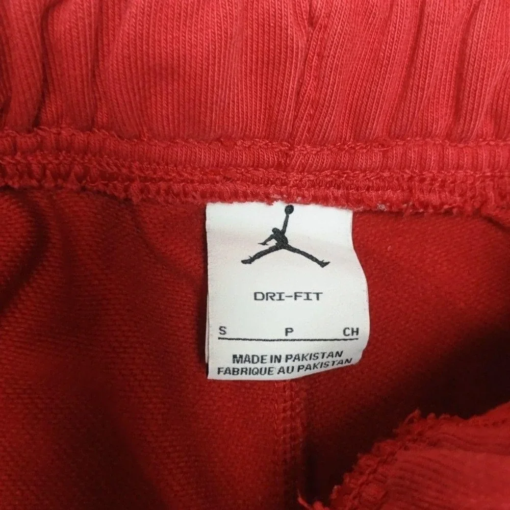 Nike Air Jordan Jogger Pants Mens S Red Tapered Slim Joggers Essentials DQ7332